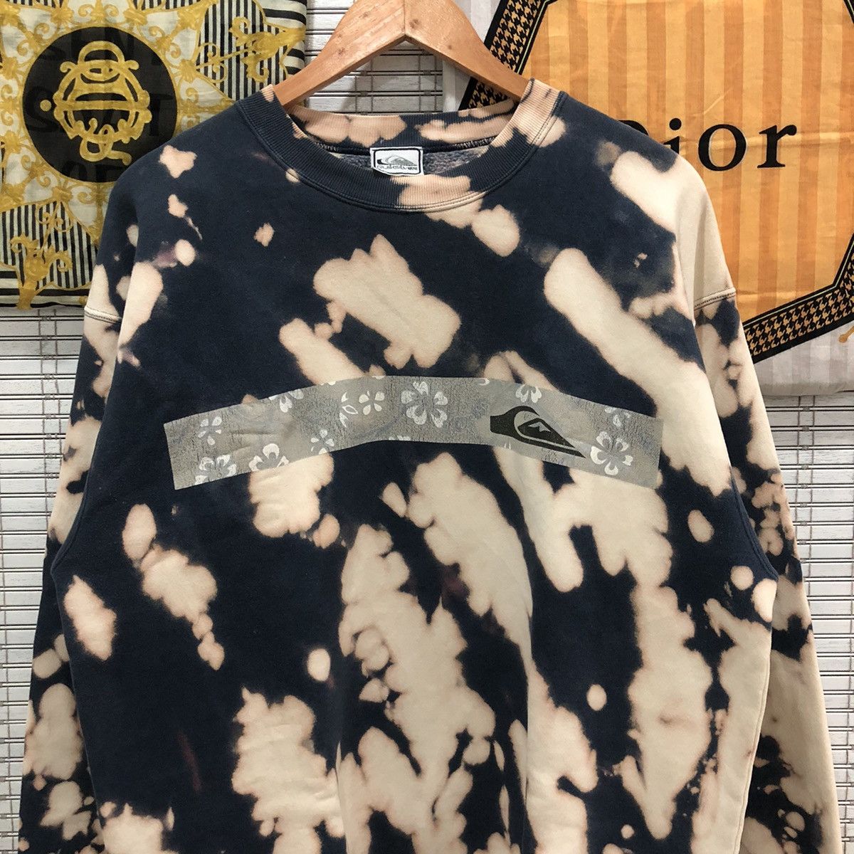 Japanese Brand × Quiksilver Vintage Quiksilver Japan Tie Dye Sweatshirt Size US XL / EU 56 / 4 - 2 Thumbnail