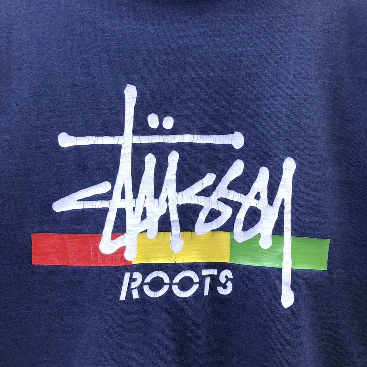 Stussy Vintage 90!!! Stussy Spellout Roots Tshirt Size US L / EU 52-54 / 3 - 4 Thumbnail