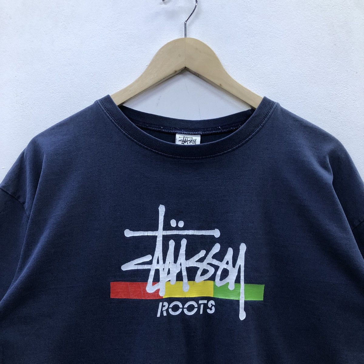 Stussy Vintage 90!!! Stussy Spellout Roots Tshirt Size US L / EU 52-54 / 3 - 3 Thumbnail