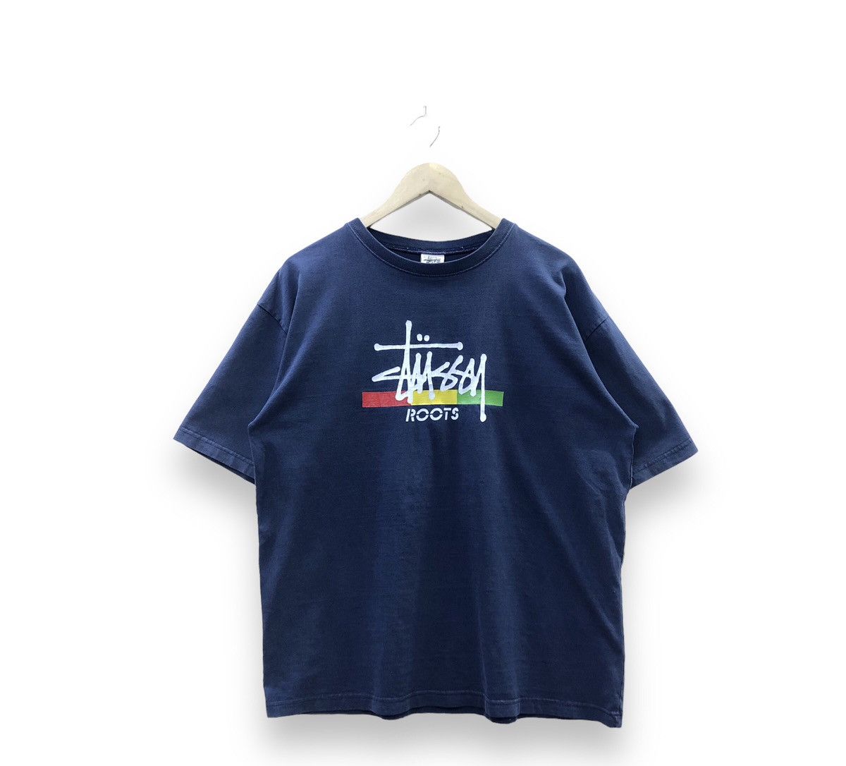 Stussy Vintage 90!!! Stussy Spellout Roots Tshirt Size US L / EU 52-54 / 3 - 1 Thumbnail