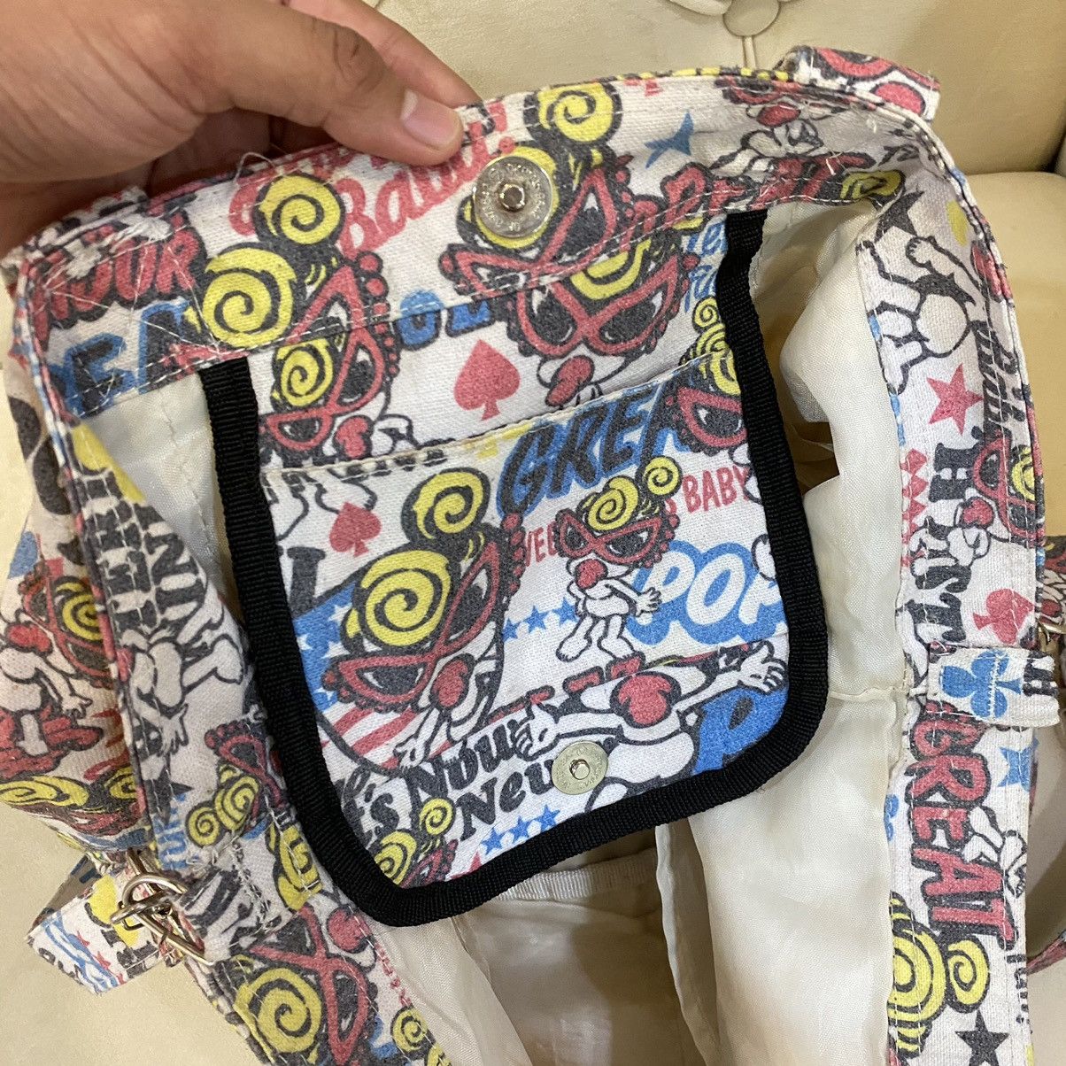 Hysteric Glamour × Japanese Brand × Vintage Hysteric Glamour Mini Fullprint Sling Bag / Tote Bag Size ONE SIZE - 7 Thumbnail