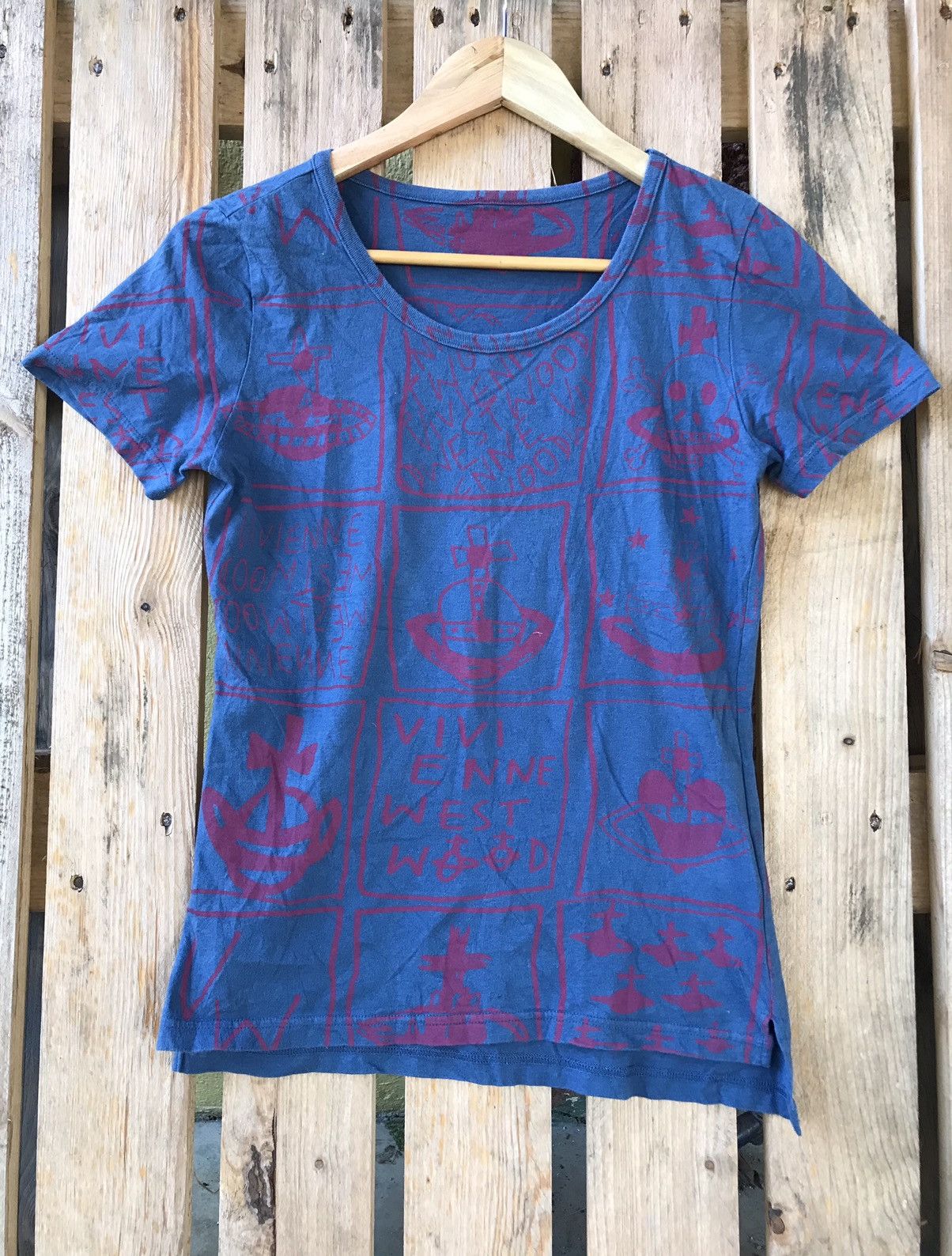 Vivienne Westwood Vivienne Westwood Red Label All Overprint Tee Size L / US 10 / IT 46 - 1 Thumbnail
