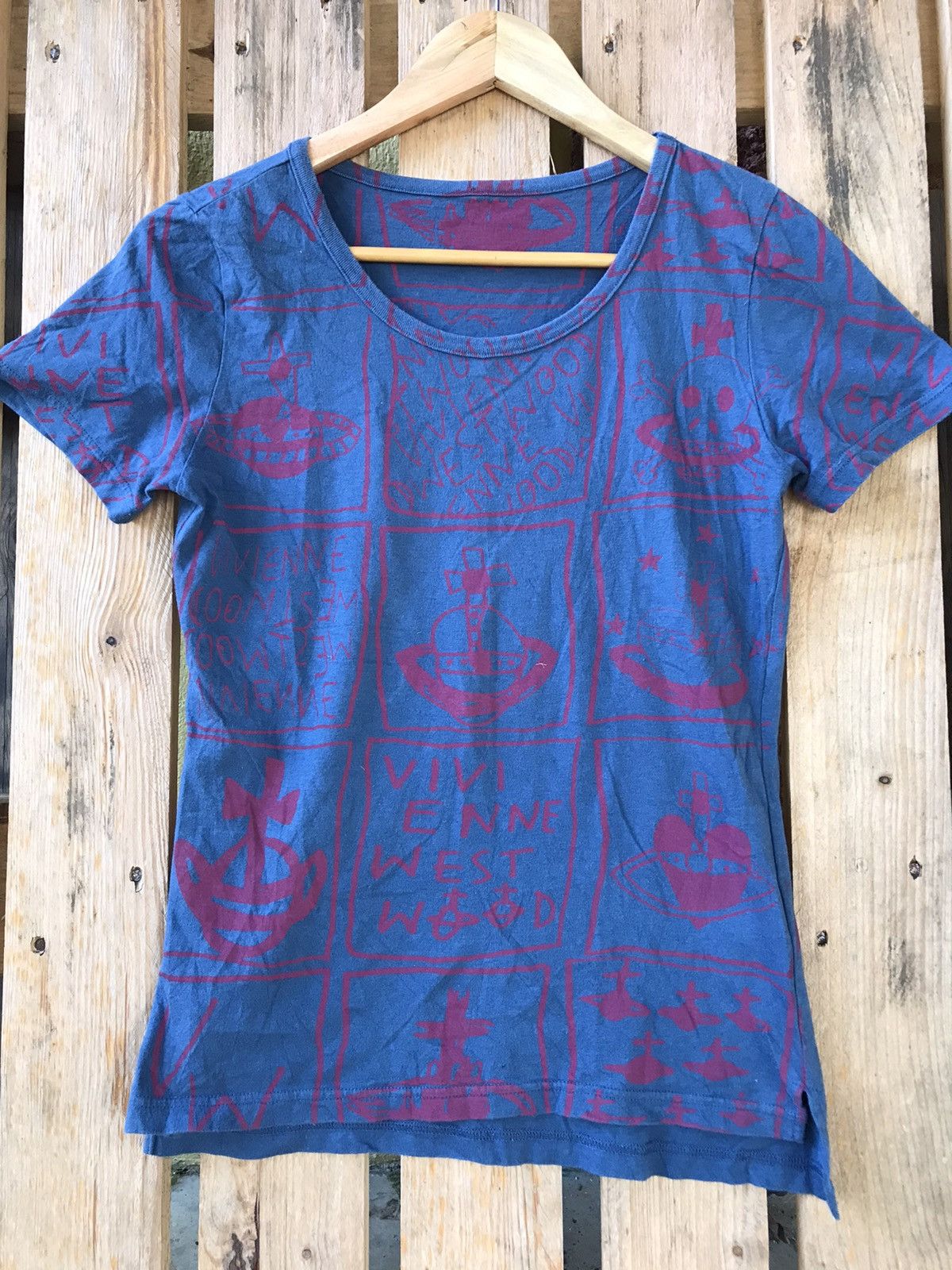 Vivienne Westwood Vivienne Westwood Red Label All Overprint Tee Size L / US 10 / IT 46 - 2 Thumbnail