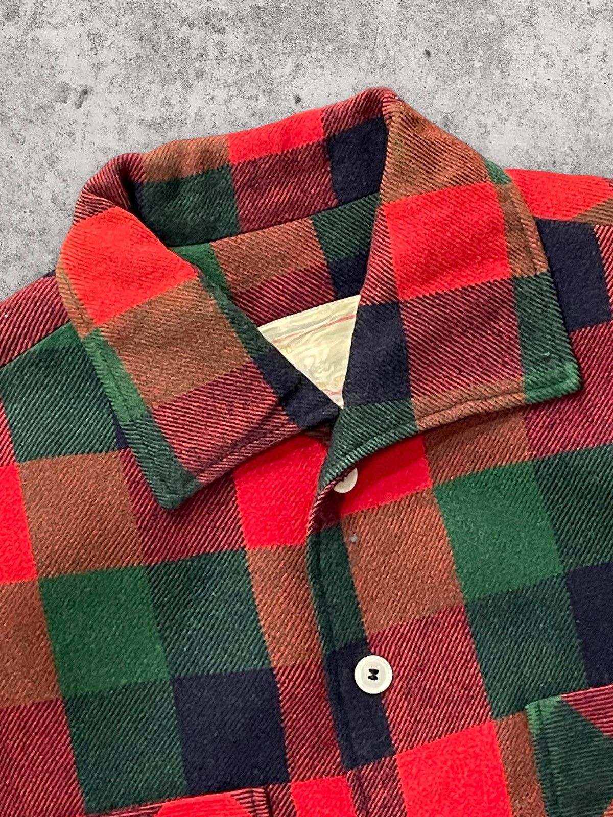 Vintage 80s Daiwa Japan Wool Flannel Shirt