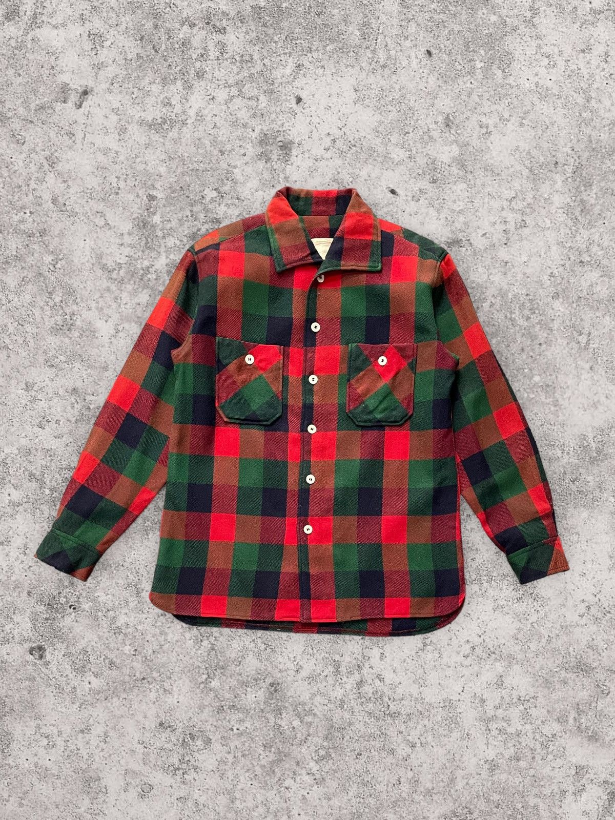 Vintage 80s Daiwa Japan Wool Flannel Shirt
