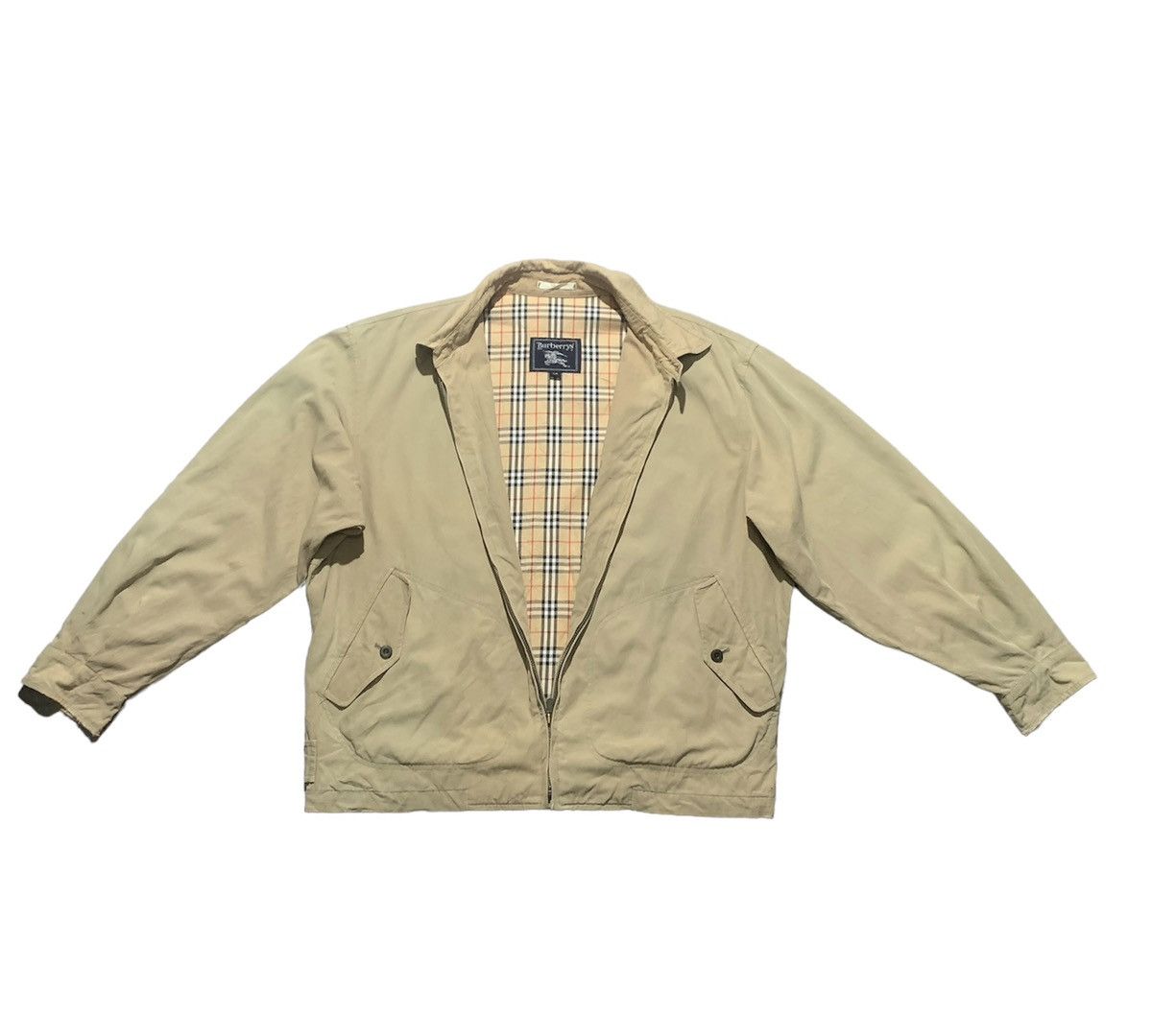 image of Vintage Burberrys Nova Check Jacket Sun Faded, Men's (Size Large)