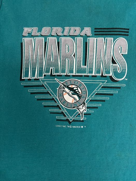 Vintage MLB - Florida Marlins Single Stitch T-Shirt 1993 Medium