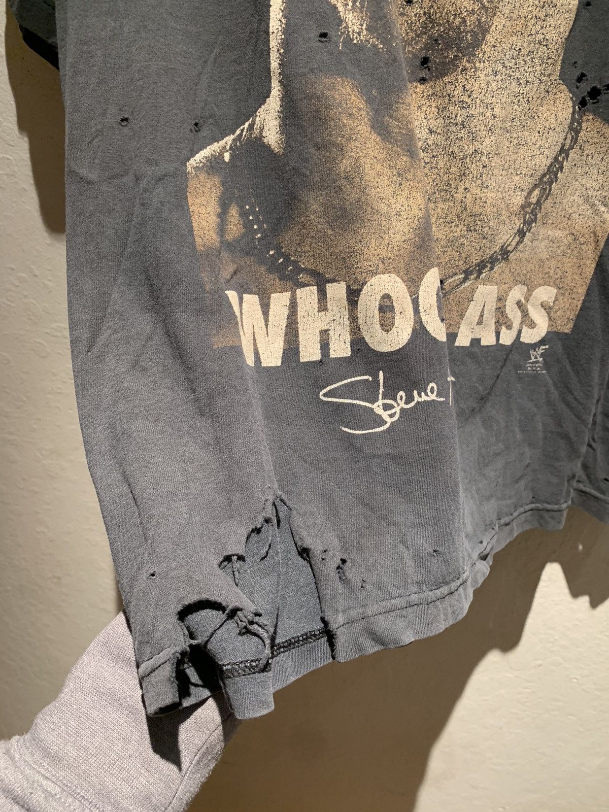 Vintage × WWE × WWF *RARE* Vintage Stone Cold Steve Austin WHOOP ASS T-Shirt - L Size US L / EU 52-54 / 3 - 7 Thumbnail