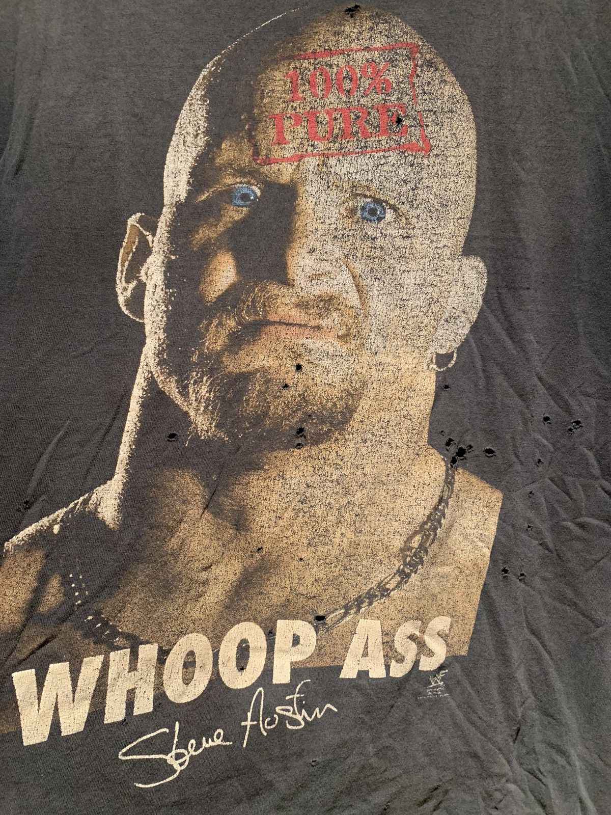 Vintage × WWE × WWF *RARE* Vintage Stone Cold Steve Austin WHOOP ASS T-Shirt - L Size US L / EU 52-54 / 3 - 3 Thumbnail