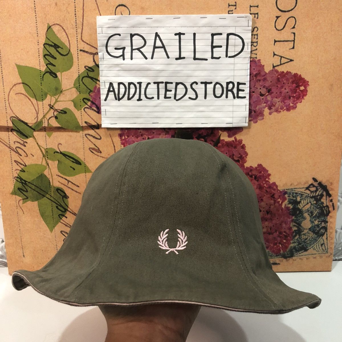 Fred Perry RARE❗️Big Logo Fred Perry Reversible Bucket Hat Size ONE SIZE - 5 Thumbnail