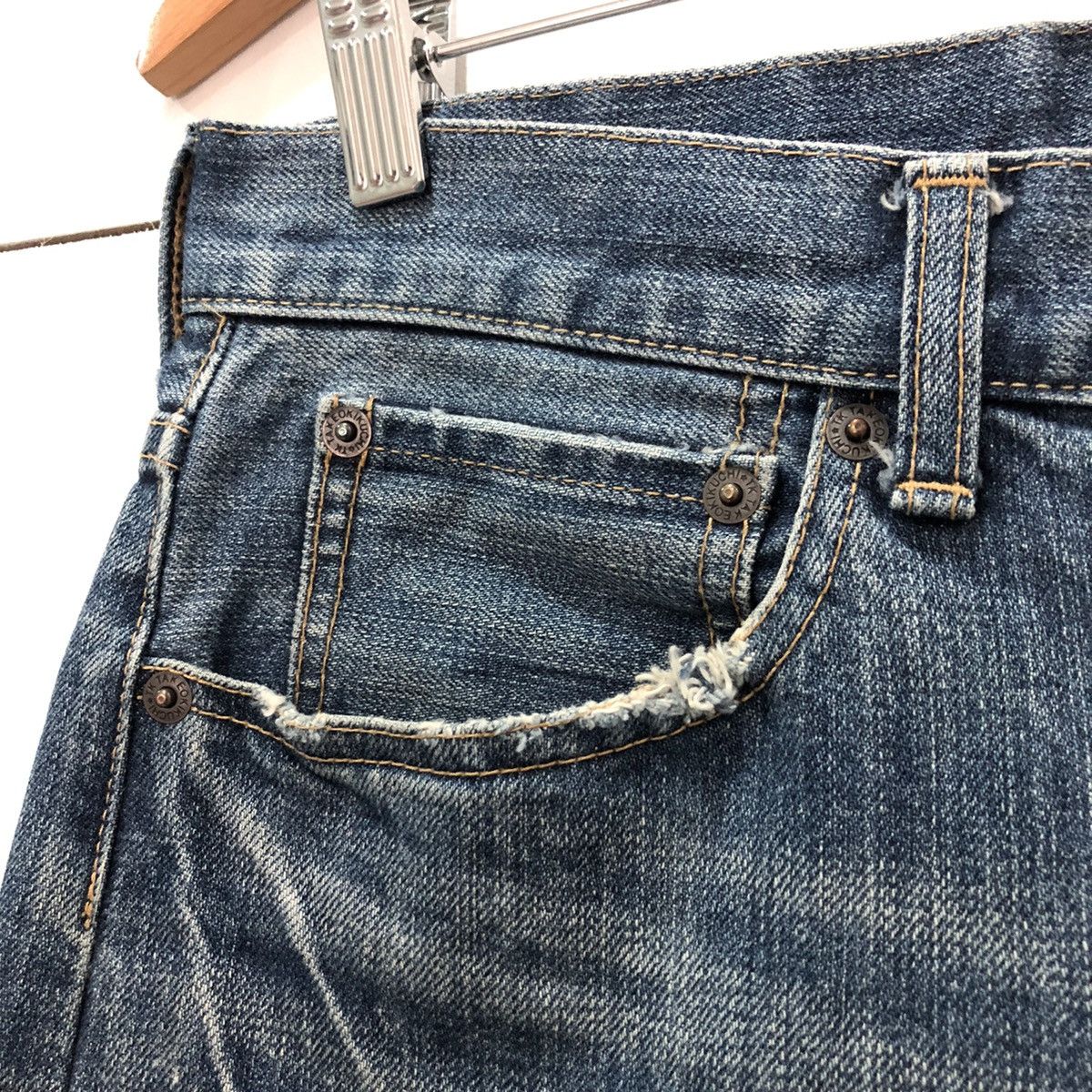 Japanese Brand × Takeo Kikuchi TAKEO KIKUCHI Japan Distressed Denim Jeans Size US 33 - 8 Thumbnail
