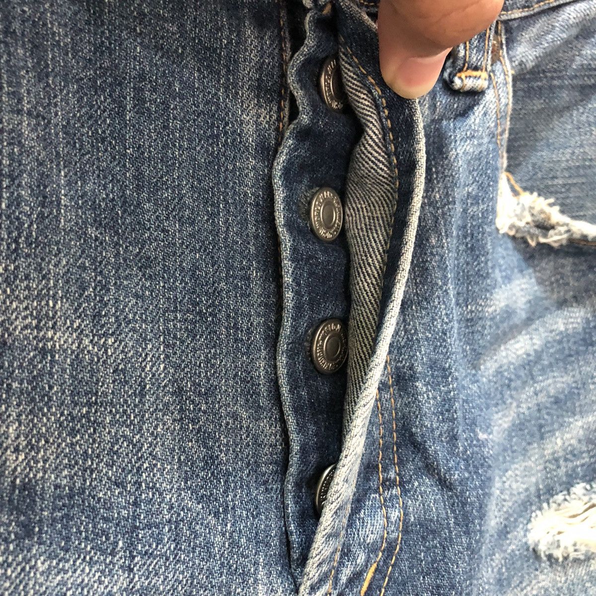 Japanese Brand × Takeo Kikuchi TAKEO KIKUCHI Japan Distressed Denim Jeans Size US 33 - 10 Thumbnail