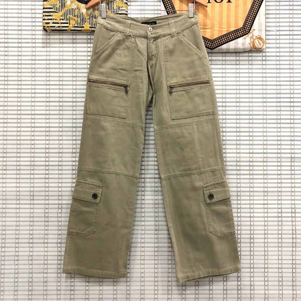 image of If Six Was Nine x Le Grande Bleu L G B Kapital Style Tactical Cecil Mcbee Cargo Pants in Beige (Siz