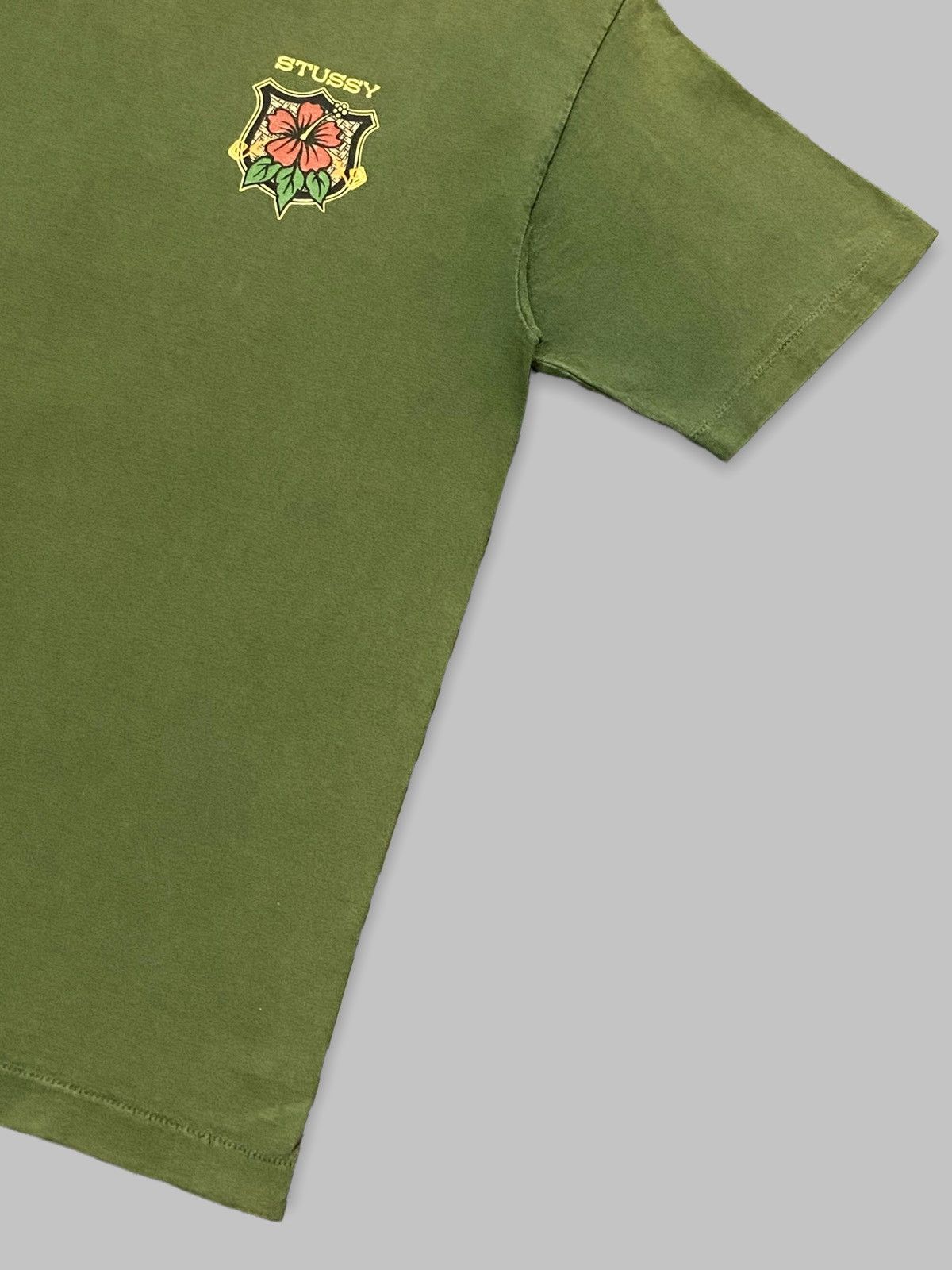 Stussy × Vintage Vintage 90’s Stussy Back Hint Sun Faded Tshirt Size US M / EU 48-50 / 2 - 6 Thumbnail