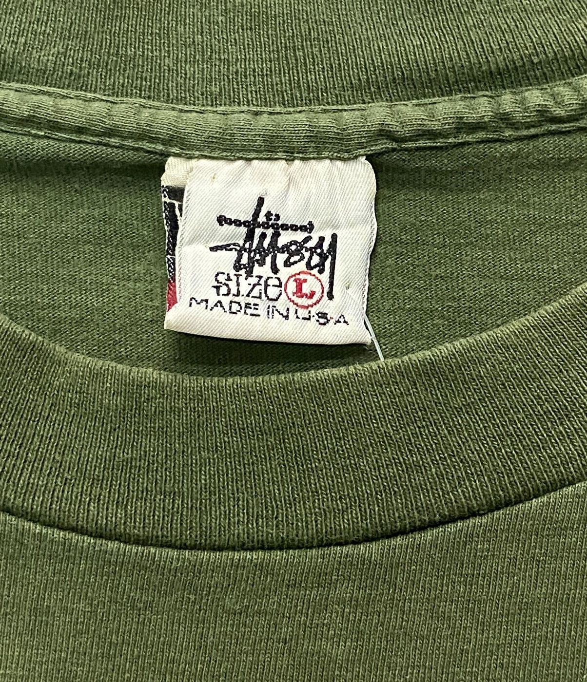 Stussy × Vintage Vintage 90’s Stussy Back Hint Sun Faded Tshirt Size US M / EU 48-50 / 2 - 12 Thumbnail