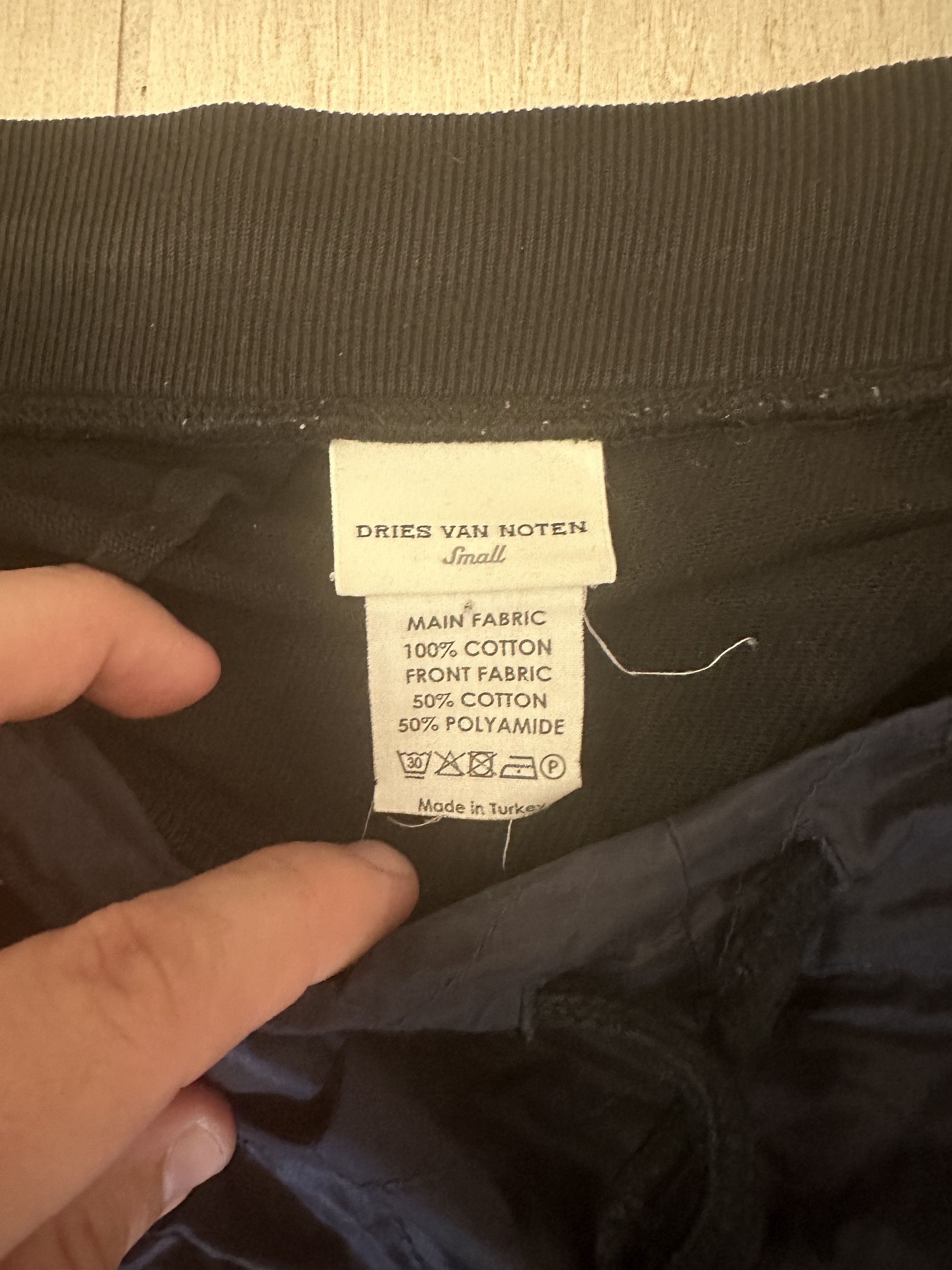Dries Van Noten DRIES VAN NOTEN TRACK PANT NAVY/BLACK Size US 29 - 4 Thumbnail