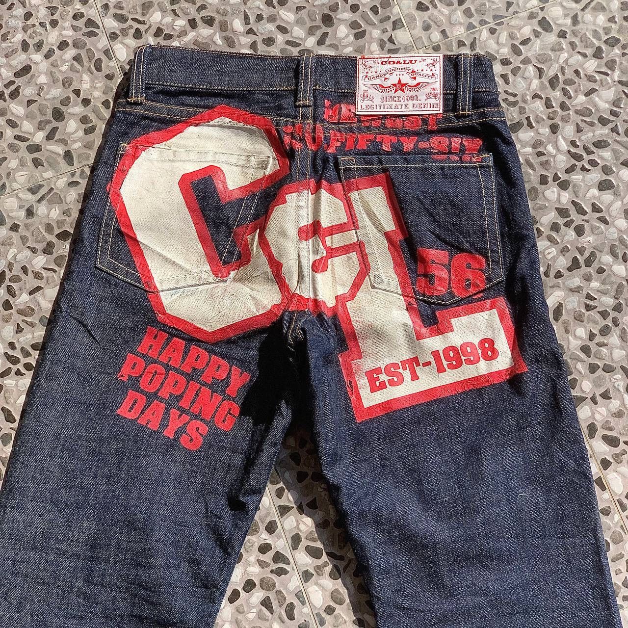 Japanese Brand × Vintage Vintage Co&Lu Big Logo Selvedge Denim Jeans Size US 31 - 4 Thumbnail