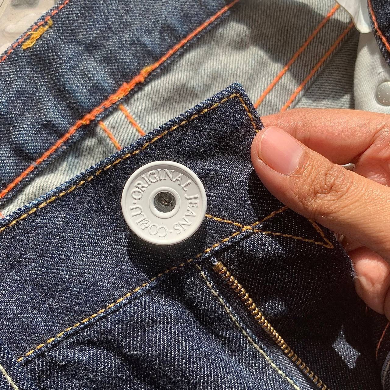 Japanese Brand × Vintage Vintage Co&Lu Big Logo Selvedge Denim Jeans Size US 31 - 7 Thumbnail