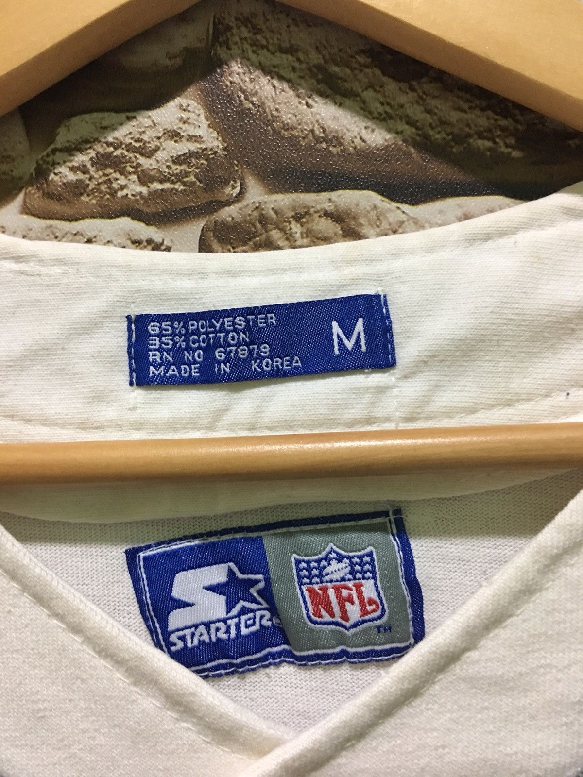 NFL × Starter × Vintage Vintage Starter NFL Button Up Jersey Raiders Football Size US M / EU 48-50 / 2 - 5 Thumbnail