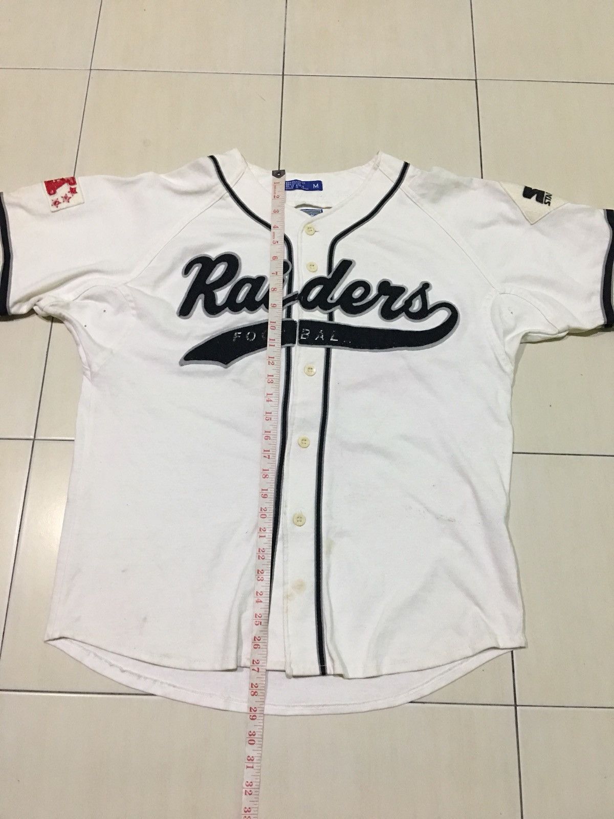 NFL × Starter × Vintage Vintage Starter NFL Button Up Jersey Raiders Football Size US M / EU 48-50 / 2 - 8 Thumbnail