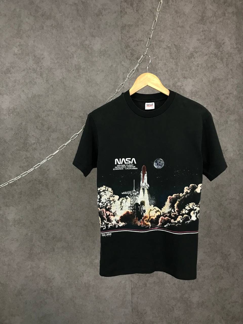 NASA × Vintage NASA 1990 made in USA vintage overprinted tee Size US S / EU 44-46 / 1 - 1 Thumbnail