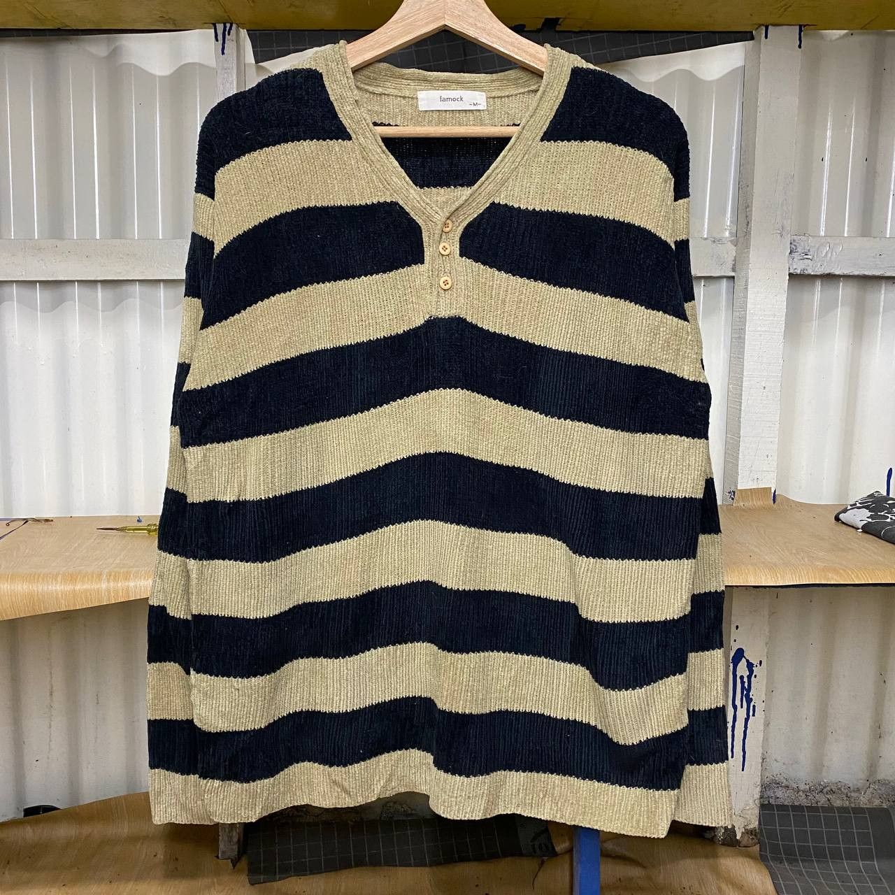 Japanese Brand Vintage stripe knitwear Size US M / EU 48-50 / 2 - 1 Thumbnail