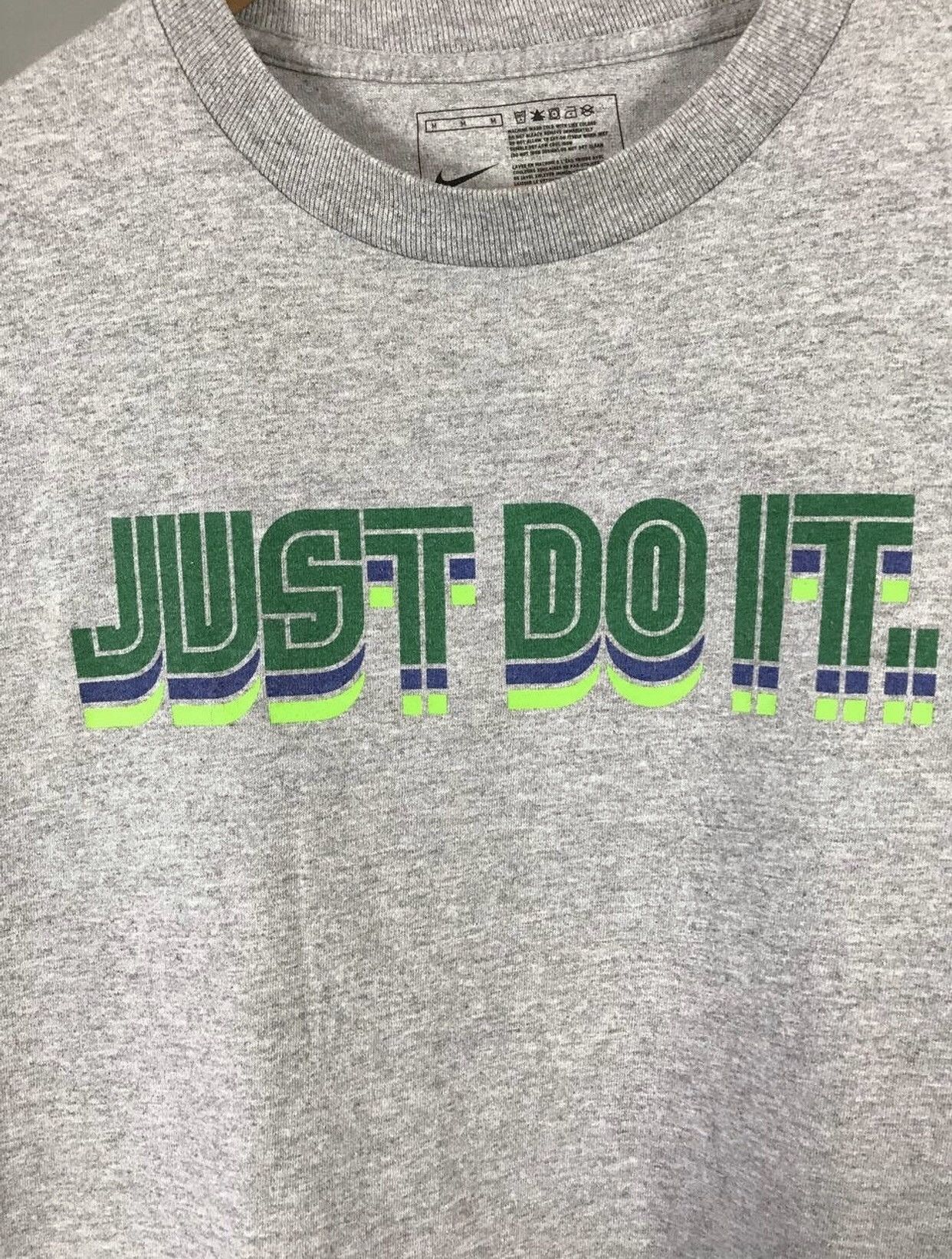 Nike Nike Just do it vintage streetwear center logo tee Size US M / EU 48-50 / 2 - 3 Thumbnail