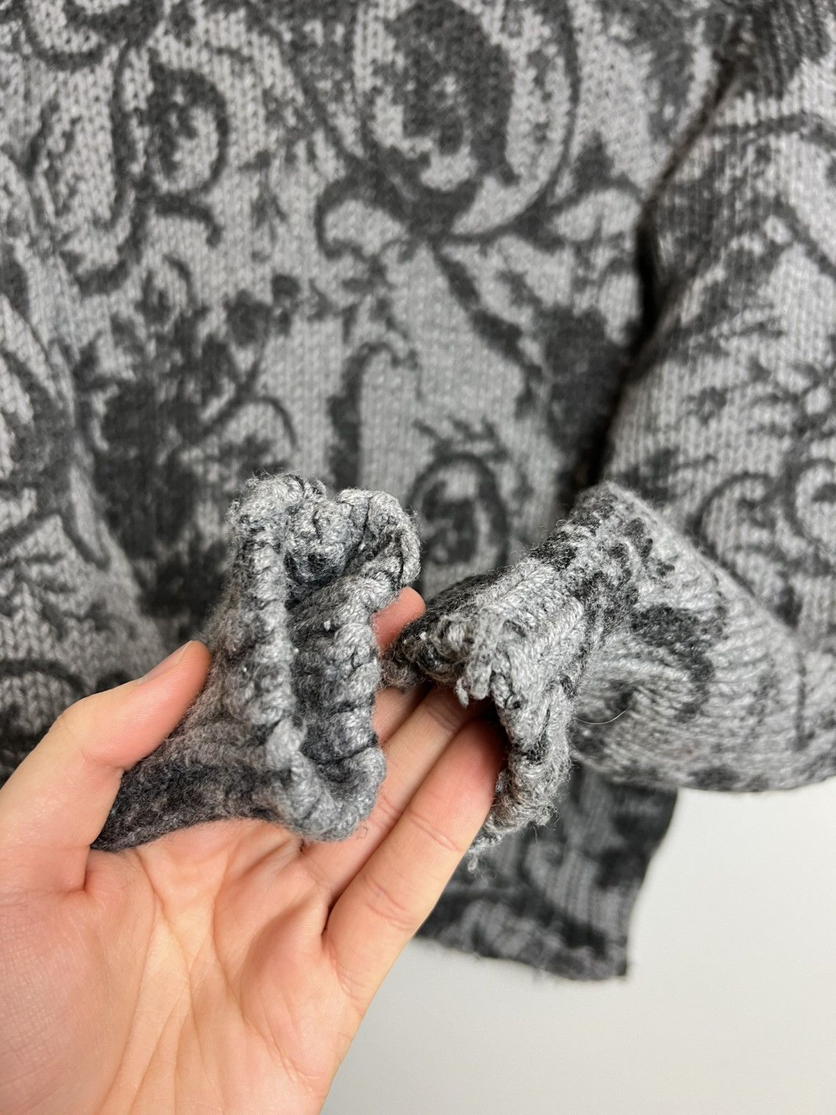 Dolce & Gabbana Dolce&Gabbana Archive AvantGarde Flower Knit Sweatshirt 44IT Size M / US 6-8 / IT 42-44 - 6 Thumbnail