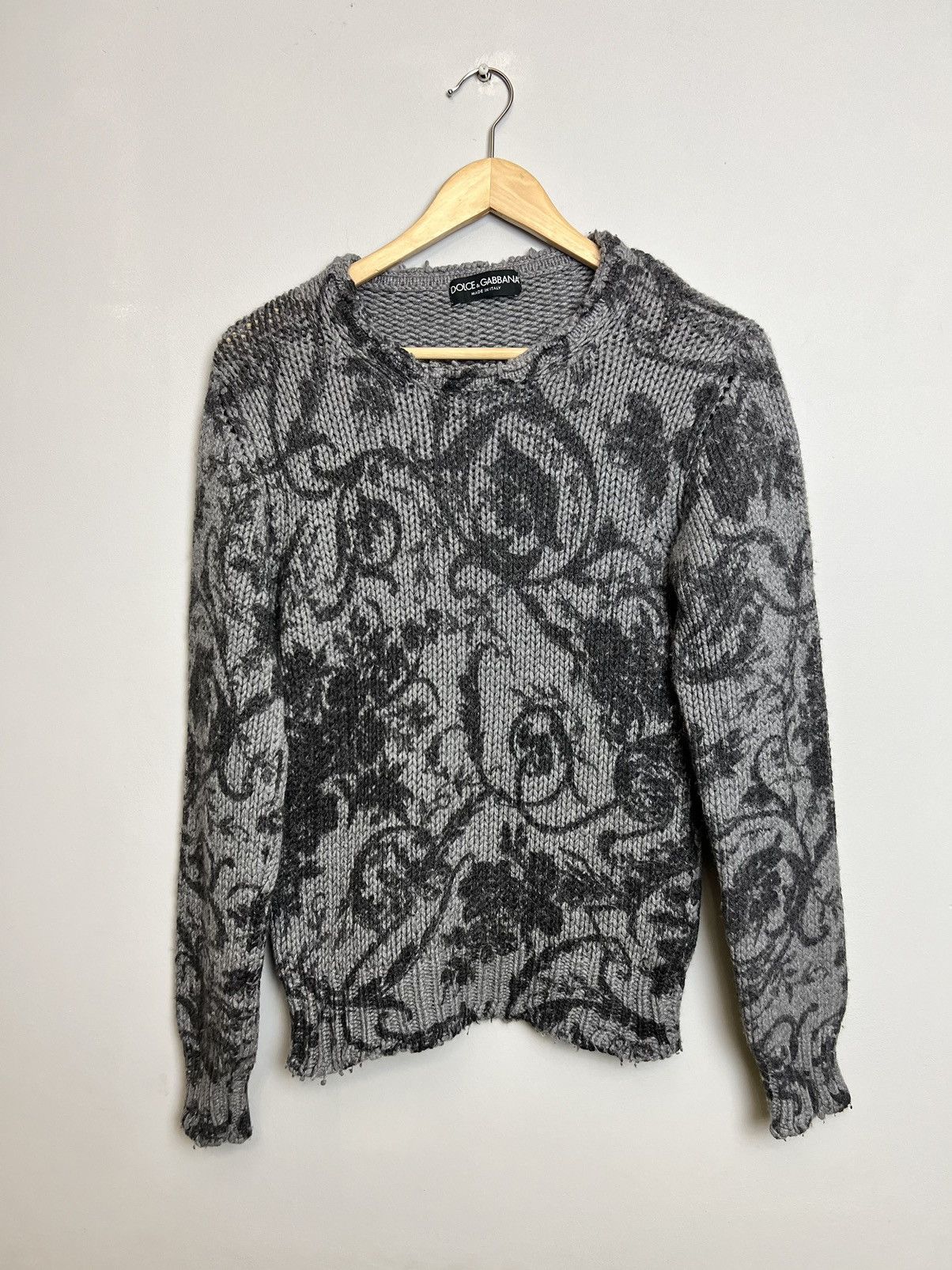Dolce & Gabbana Dolce&Gabbana Archive AvantGarde Flower Knit Sweatshirt 44IT Size M / US 6-8 / IT 42-44 - 1 Thumbnail