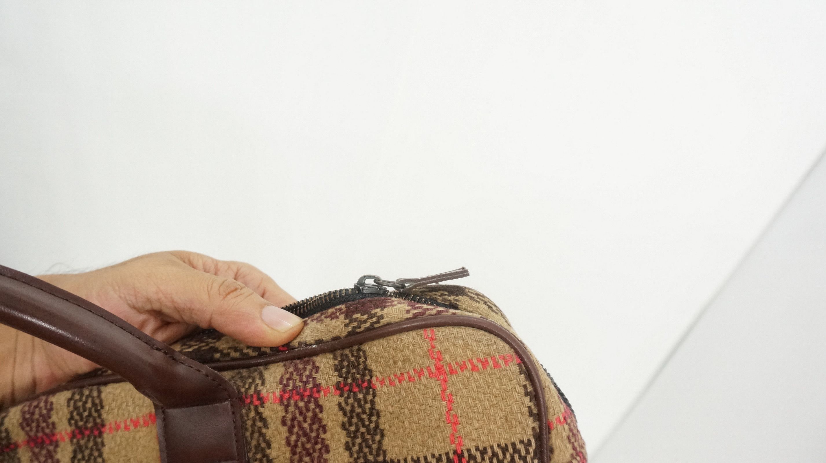 Japanese Brand PPFM Japan Tartan Zipper tote bag Size ONE SIZE - 9 Thumbnail