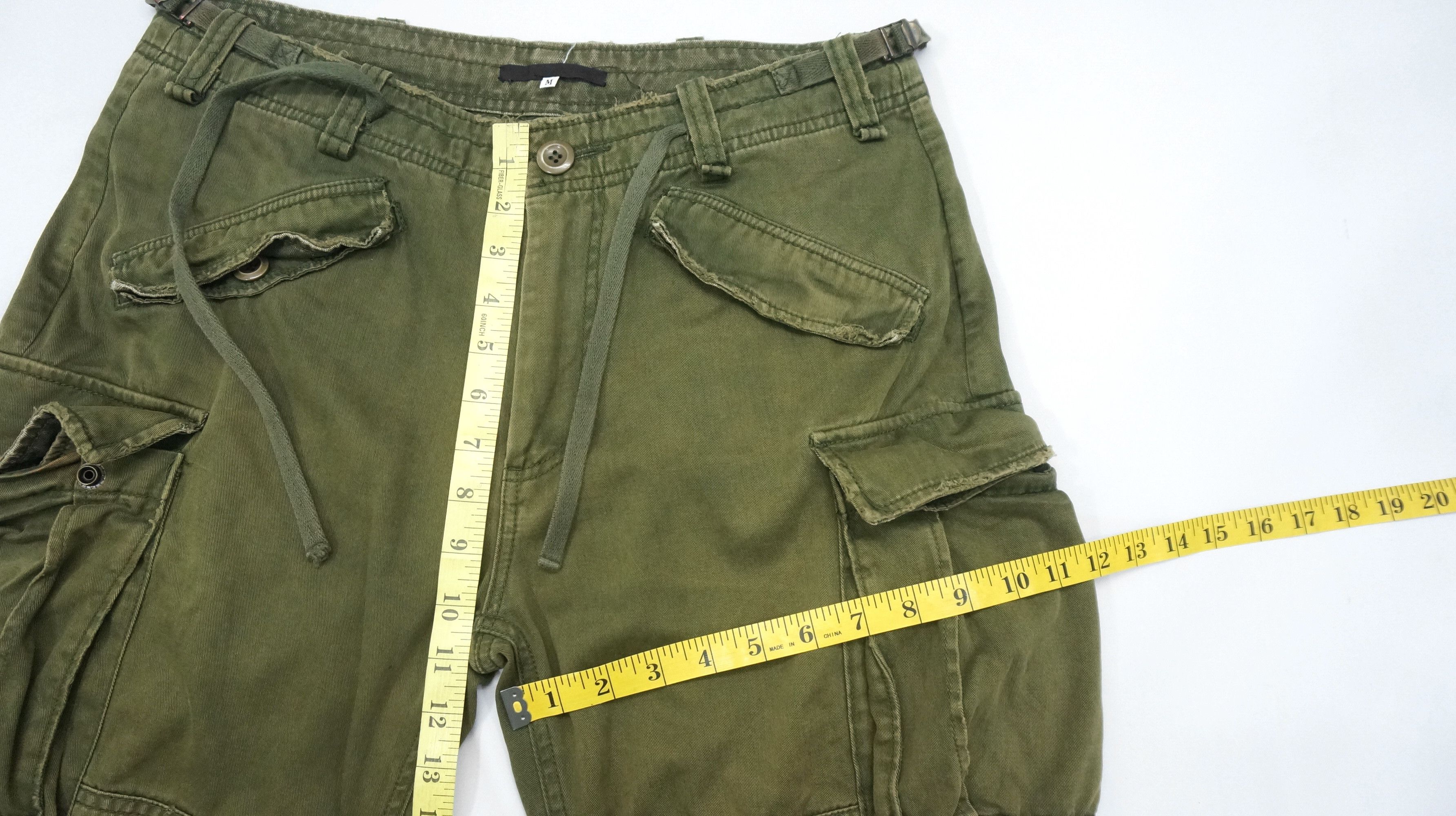 Japanese Brand VTG 🔥 MANGROVE Japan Distressed Tactical Bondage Cargo Pant Size US 31 - 13 Thumbnail