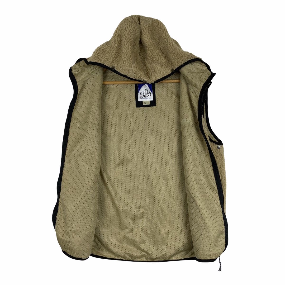 Sierra Designs × Vintage VINTAGE SIERRA DESIGNS FLEECE ZIPPER HOODIE VEST SLEEVELESS Size US M / EU 48-50 / 2 - 4 Thumbnail