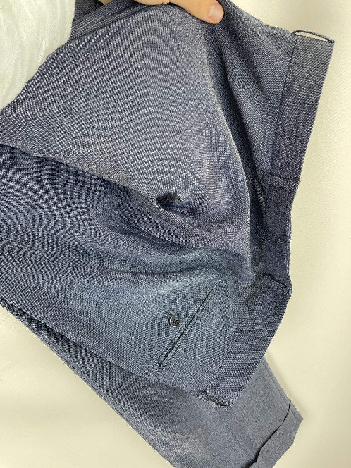 Vintage Yves Saint Laurent pour homme wool shimmer vntg 2 pcs suit Size 46R - 24 Thumbnail