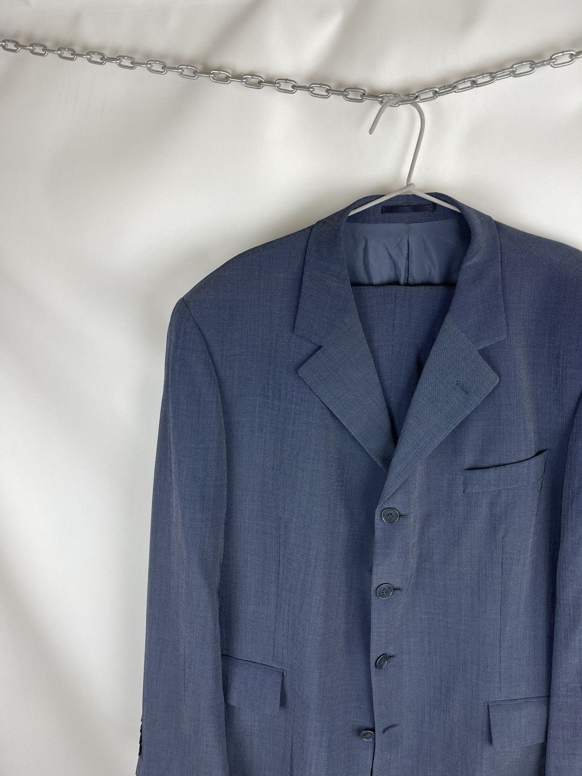 Vintage Yves Saint Laurent pour homme wool shimmer vntg 2 pcs suit Size 46R - 2 Thumbnail