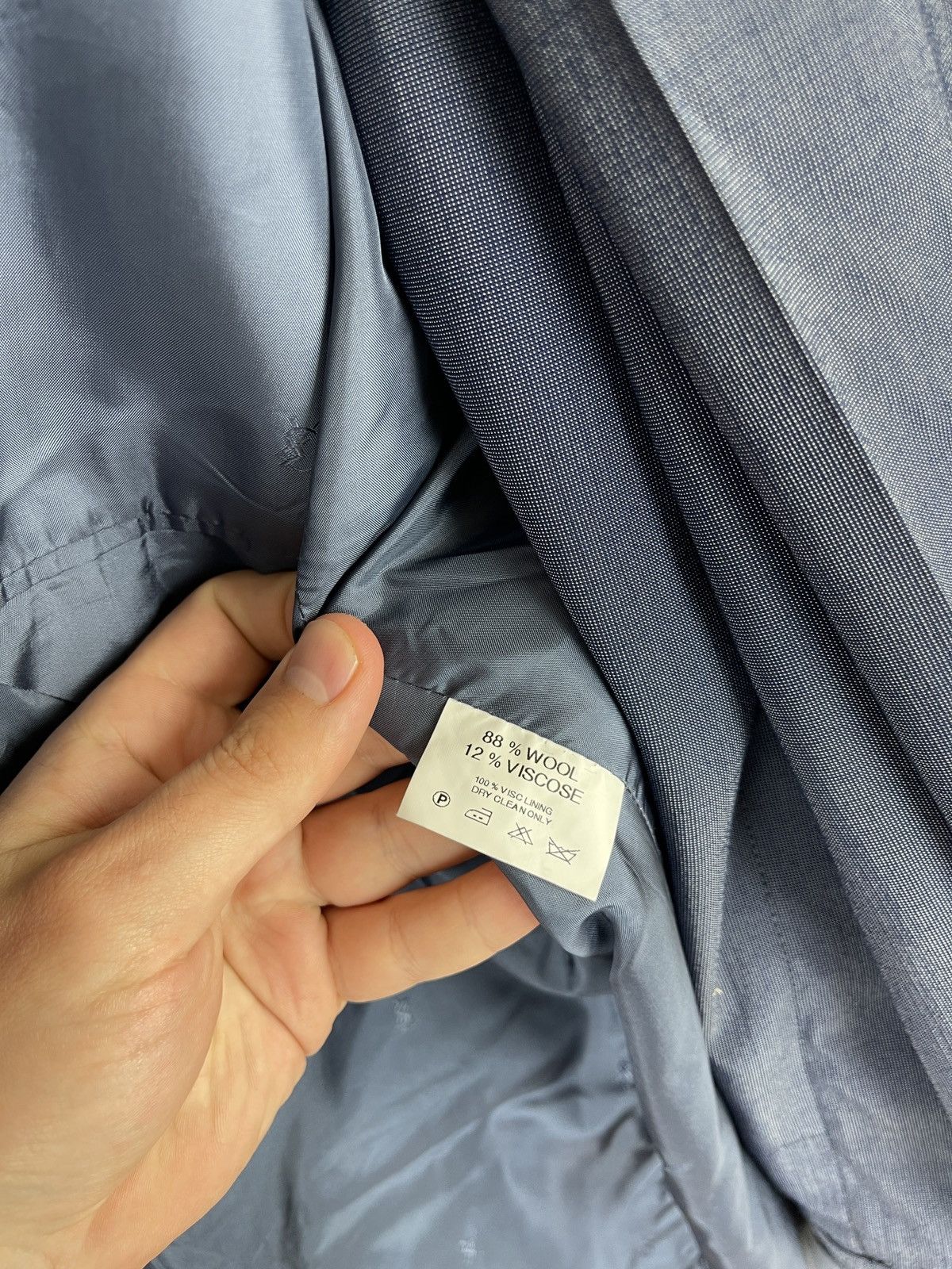 Vintage Yves Saint Laurent pour homme wool shimmer vntg 2 pcs suit Size 46R - 12 Thumbnail