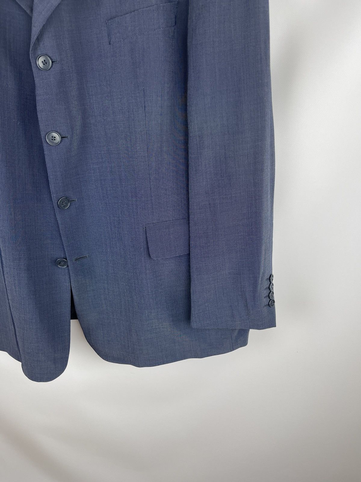 Vintage Yves Saint Laurent pour homme wool shimmer vntg 2 pcs suit Size 46R - 6 Thumbnail