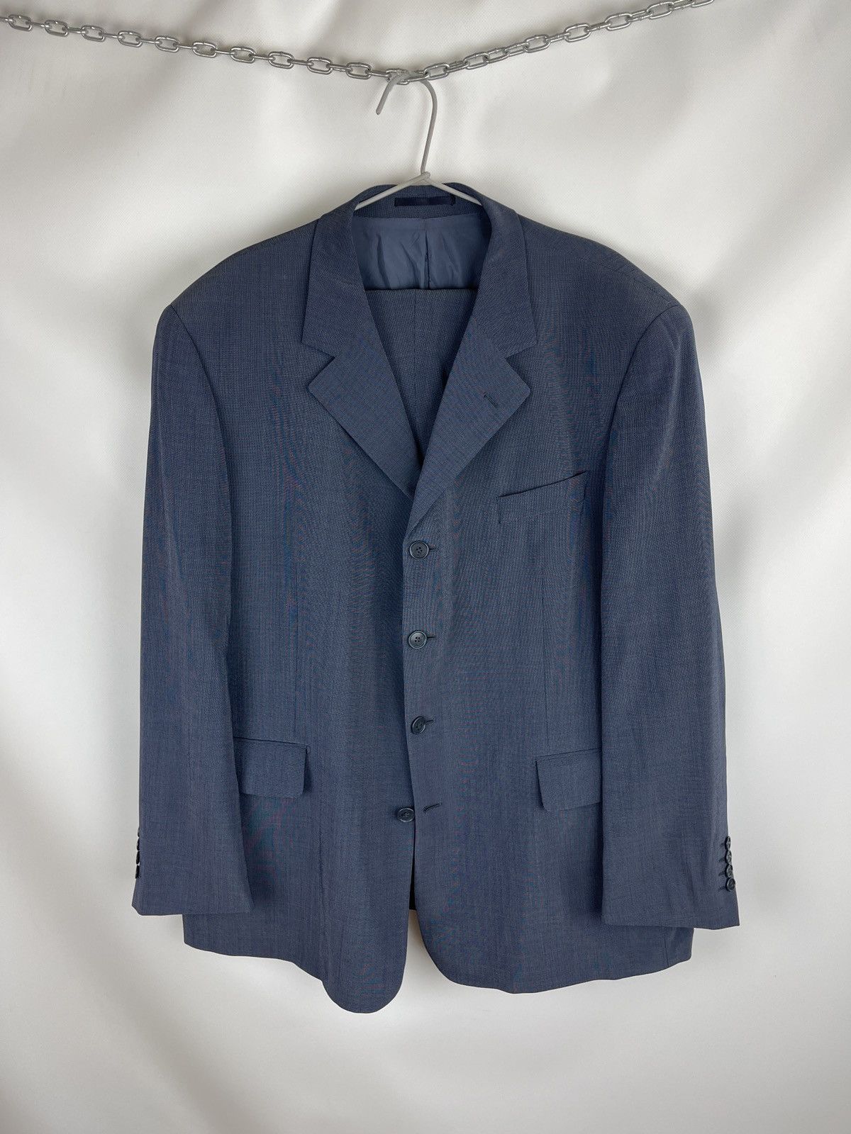 Yves Saint Laurent pour homme wool shimmer vntg 2 pcs suit