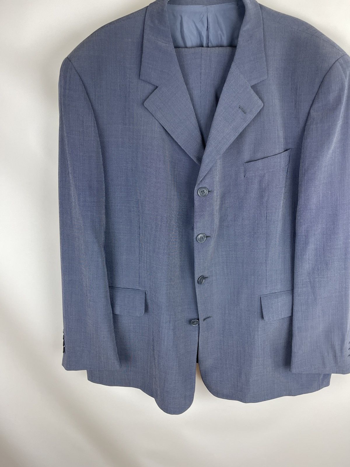 Vintage Yves Saint Laurent pour homme wool shimmer vntg 2 pcs suit Size 46R - 7 Thumbnail