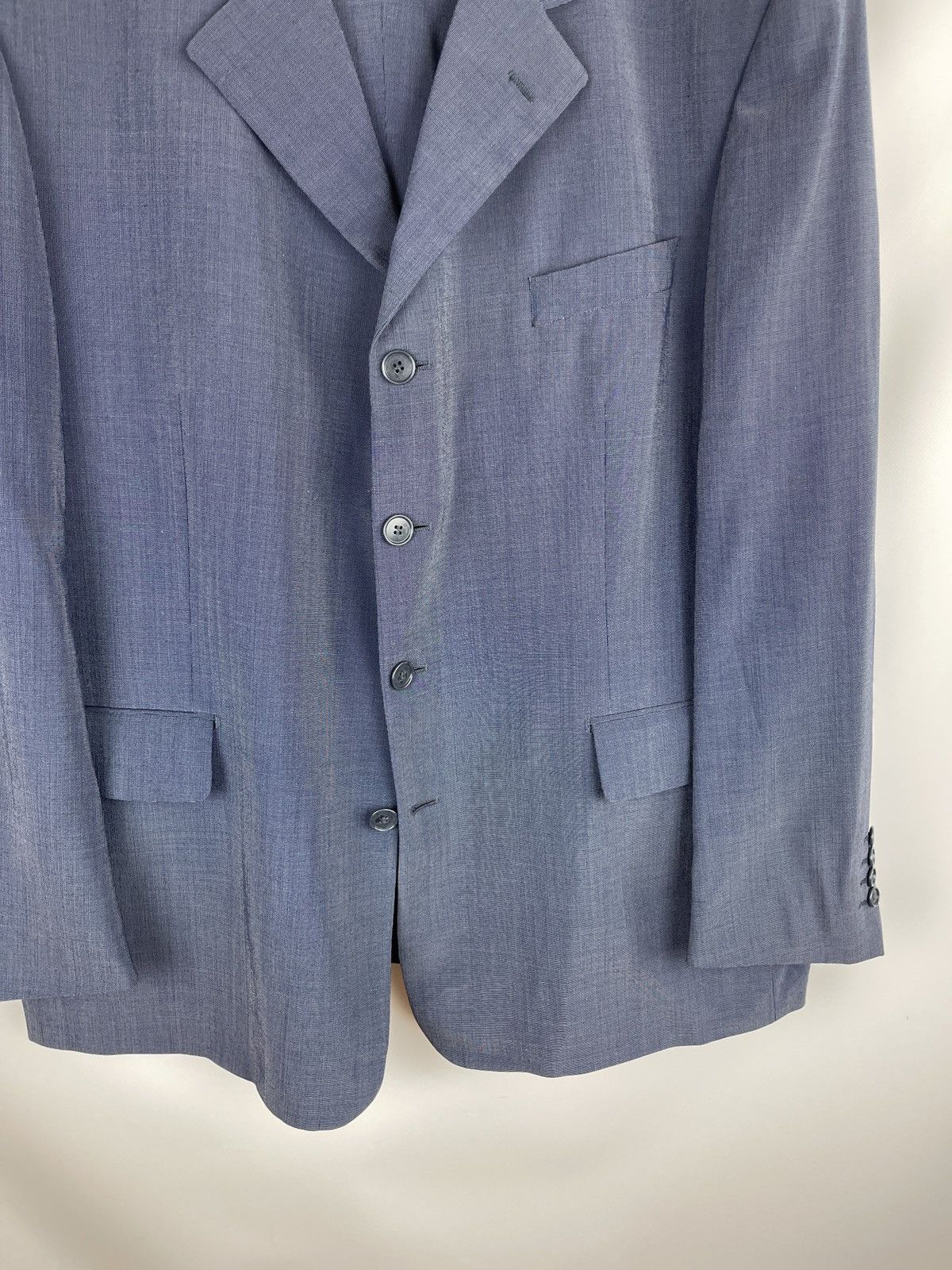 Vintage Yves Saint Laurent pour homme wool shimmer vntg 2 pcs suit Size 46R - 4 Thumbnail