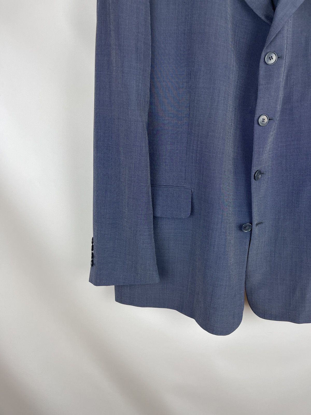 Vintage Yves Saint Laurent pour homme wool shimmer vntg 2 pcs suit Size 46R - 3 Thumbnail