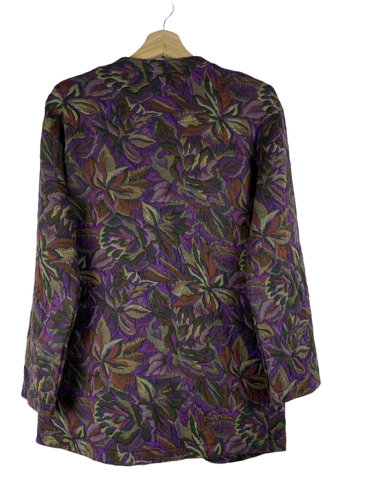 Japanese Brand OFFER 🔥 Vintage Printed Flowers Knit Cardigan Jacket Size US M / EU 48-50 / 2 - 3 Thumbnail