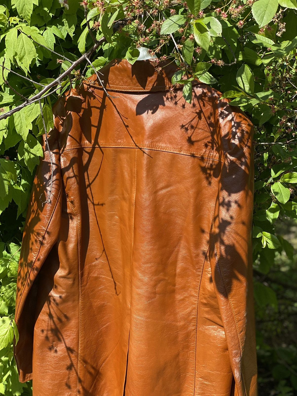 Cowboy Equipment × Vintage 70’s Vintage Brown Leather jacket sharp collar American Rare Size US L / EU 52-54 / 3 - 14 Thumbnail