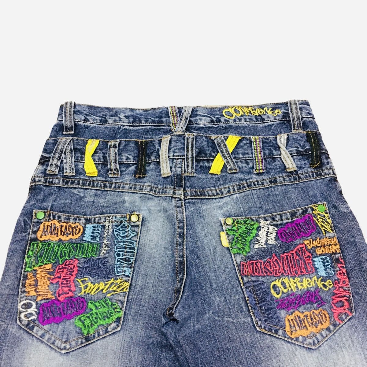 Designer × Japanese Brand × Vintage Vintage Japanese Brand Sorridere Double Waist Jeans 2000s Size US 32 / EU 48 - 4 Thumbnail
