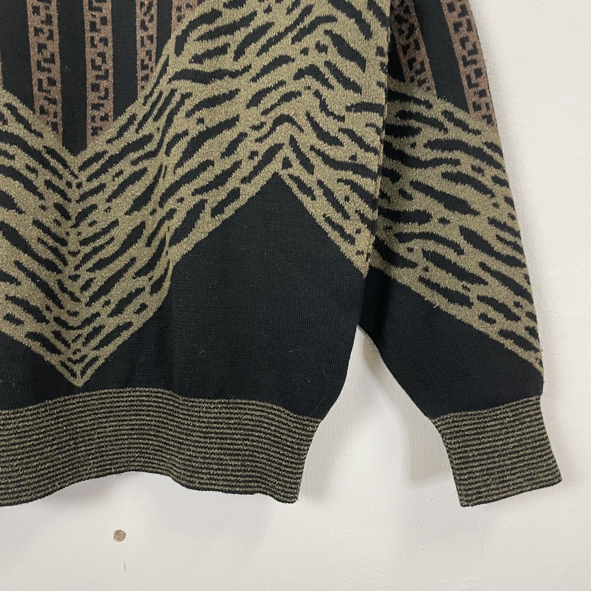 Aran Isles Knitwear RARE‼️Vintage Clever Fox Habitat Motive Jumper Knitwear Size US L / EU 52-54 / 3 - 8 Thumbnail