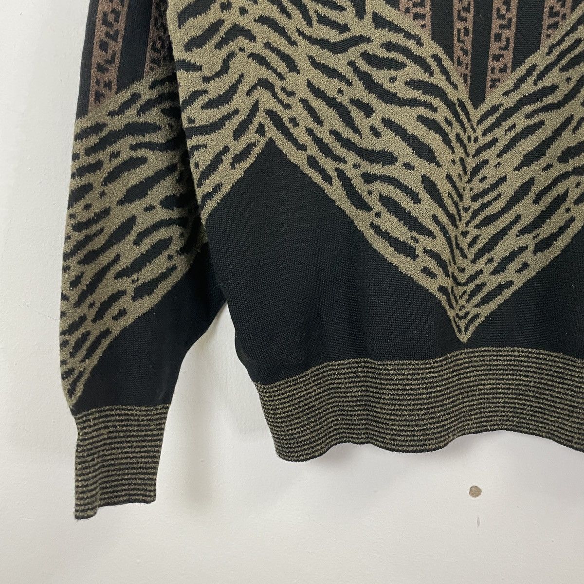 Aran Isles Knitwear RARE‼️Vintage Clever Fox Habitat Motive Jumper Knitwear Size US L / EU 52-54 / 3 - 9 Thumbnail