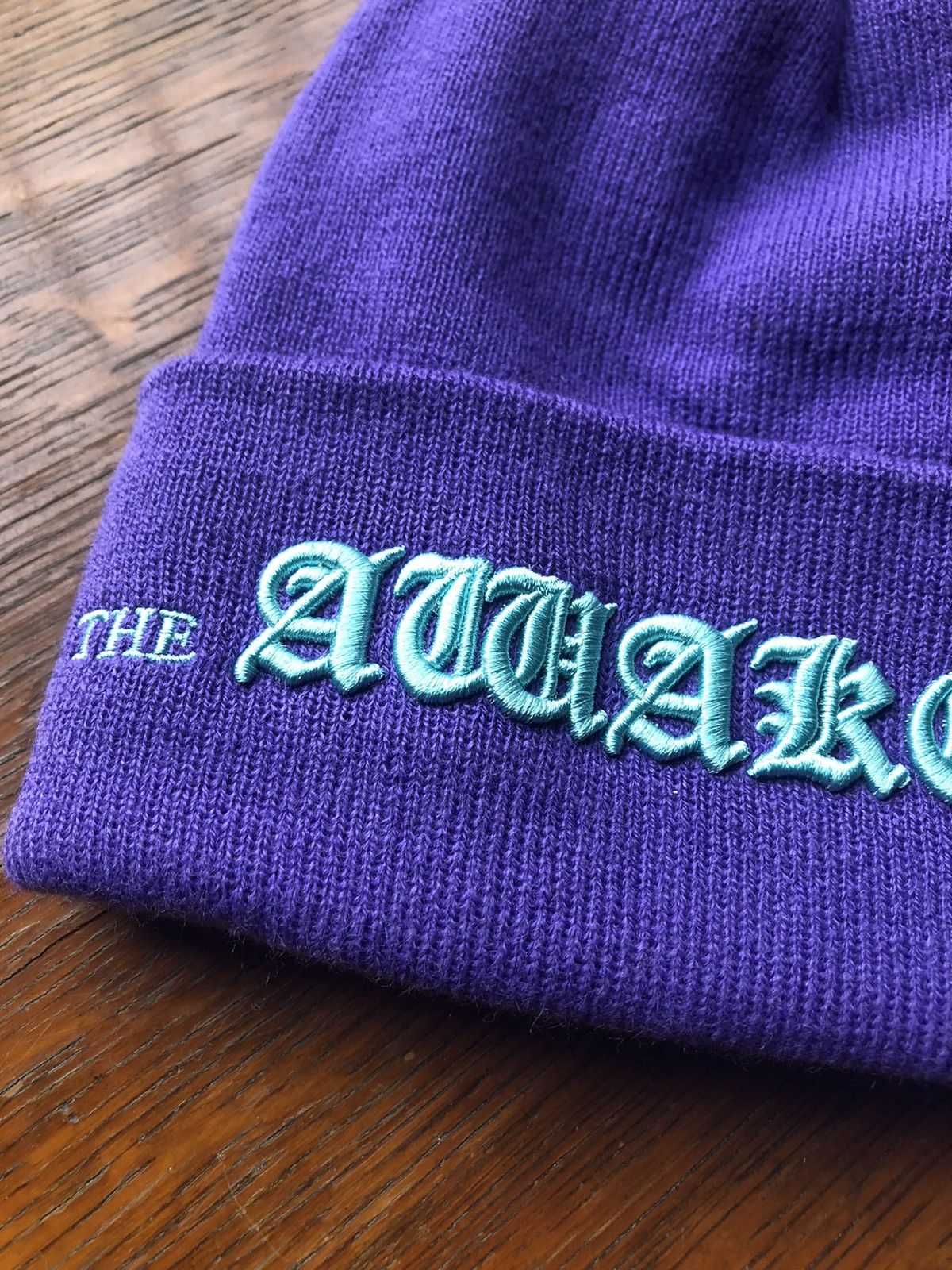 Awake NY Awake NY Old English Script beanie hat Size ONE SIZE - 2 Thumbnail