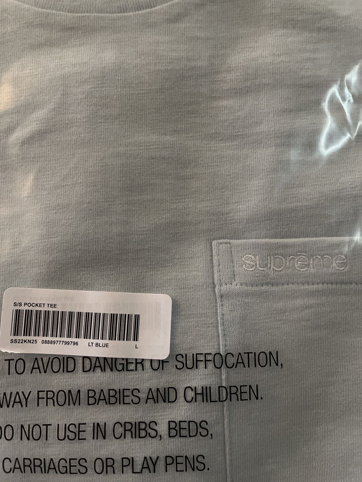 Supreme Supreme S/S pocket tee Size US L / EU 52-54 / 3 - 2 Thumbnail