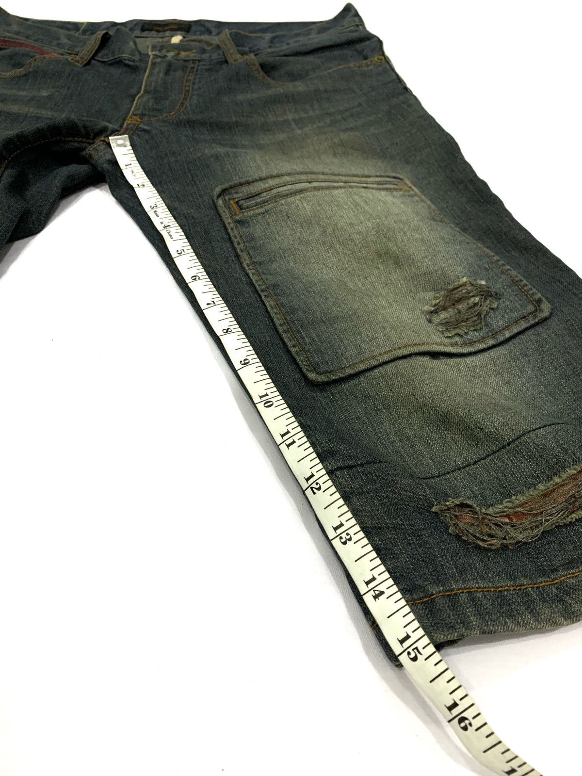 Issey Miyake × Japanese Brand × Tete Homme Tete Homme short Denim Size US 30 / EU 46 - 9 Thumbnail
