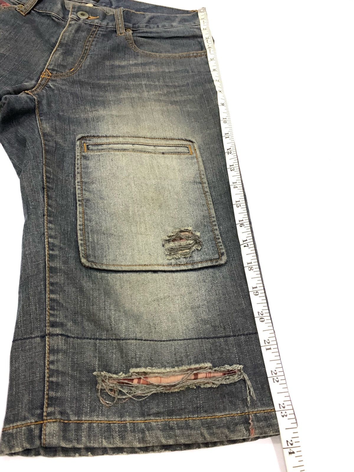 Issey Miyake × Japanese Brand × Tete Homme Tete Homme short Denim Size US 30 / EU 46 - 8 Thumbnail