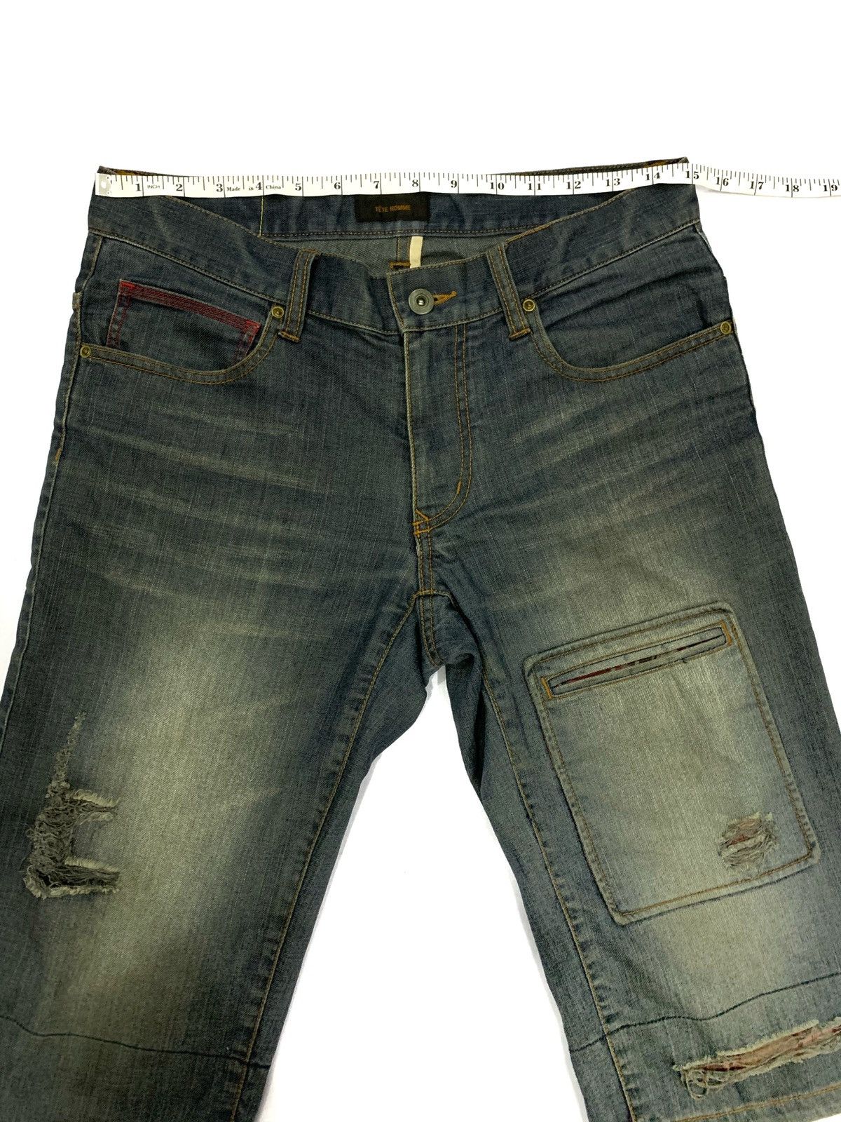 Issey Miyake × Japanese Brand × Tete Homme Tete Homme short Denim Size US 30 / EU 46 - 6 Thumbnail